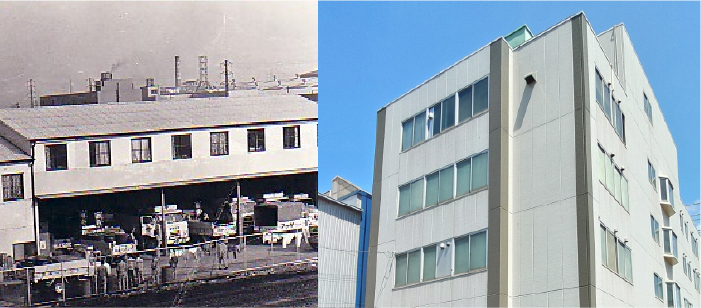 FLEX本社の昔と今
